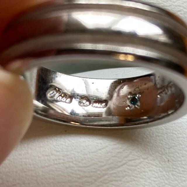 クロストゥミー　close to me  ブルーダイヤ入りシルバーリング　11号 レディースのアクセサリー(リング(指輪))の商品写真