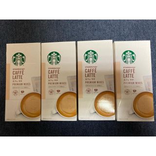 スターバックスコーヒー(Starbucks Coffee)のスターバックス プレミアムミックス　カフェラテ　4本入りの4セット(コーヒー)