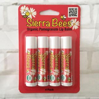 コスメキッチン(Cosme Kitchen)の新品未開封 Sierra Bees シエラビーズ オーガニック リップ 4本入り(リップケア/リップクリーム)