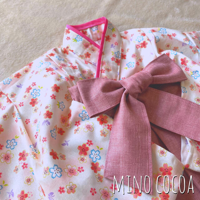 handmade baby HAKAMA 70-80cm(ネコポス) キッズ/ベビー/マタニティのベビー服(~85cm)(和服/着物)の商品写真