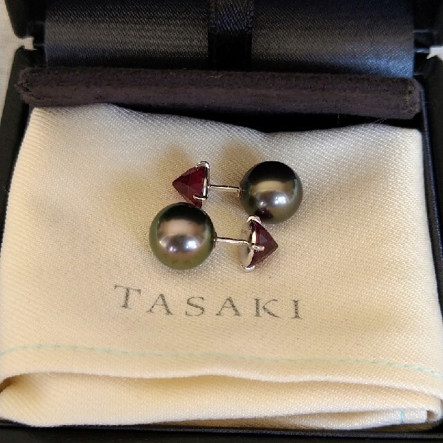 正式的 TASAKI - 【aopiyo】TASAKI ピアス 黒真珠 リファインド