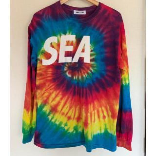 シュプリーム(Supreme)のwind and sea タイダイ　ロンT Mサイズ(Tシャツ/カットソー(七分/長袖))