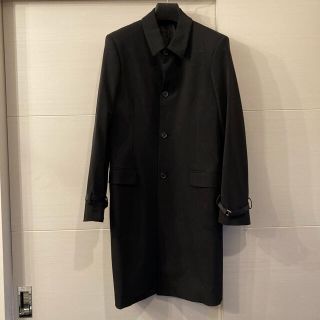 プラダ(PRADA)のPRADA 黒 美シルエット ナイロンジャケット ロングジャケット(トレンチコート)