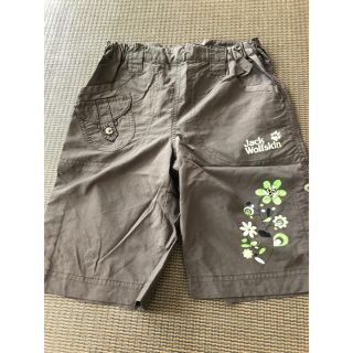 ジャックウルフスキン(Jack Wolfskin)のハーフパンツカーゴパンツショートパンツ水陸可能120cm カーキ  (パンツ/スパッツ)