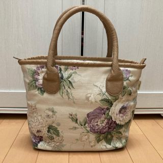 ローラアシュレイ(LAURA ASHLEY)の【新品・未使用】ローラアシュレイ　ミニトートバッグ　セシリア／パープル(トートバッグ)