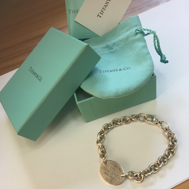 Tiffany & Co.(ティファニー)の美品希少★ティファニー オーバルタグ　ブレスレット  レディースのアクセサリー(ブレスレット/バングル)の商品写真