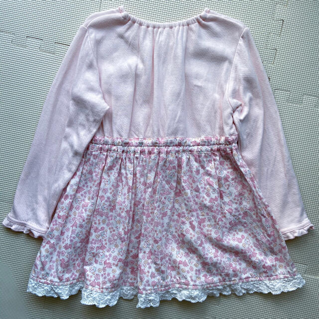 coeur a coeur(クーラクール)のクーラクール　キティコラボ　リボンチュニック　ピンク　110 used キッズ/ベビー/マタニティのキッズ服女の子用(90cm~)(Tシャツ/カットソー)の商品写真