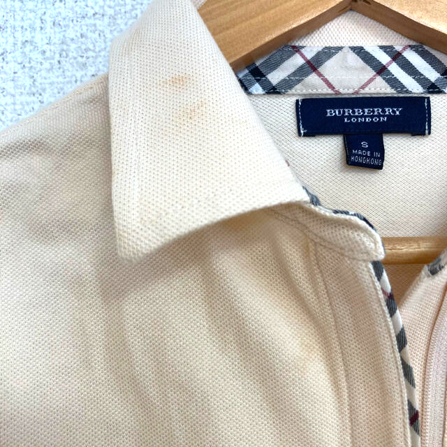 BURBERRY - BURBERRY LONDON バーバリー ポロシャツ 長袖 ベージュの BURBERRY - BURBERRY LONDON バーバリー ポロシャツ 長袖 ベージュの