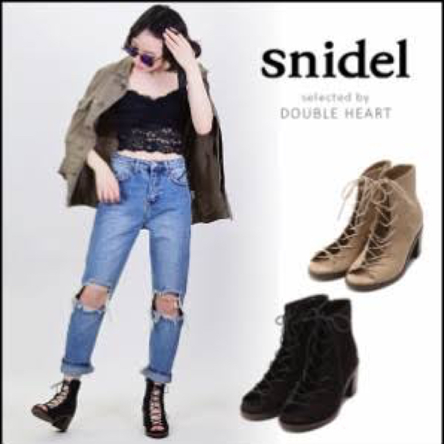 SNIDEL(スナイデル)のsnidel レースアップサンダル レディースの靴/シューズ(サンダル)の商品写真