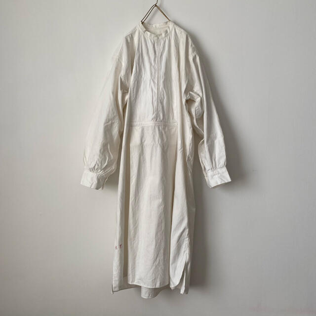 vintage スモック ドレス シャツ ワンピース - ロングワンピース