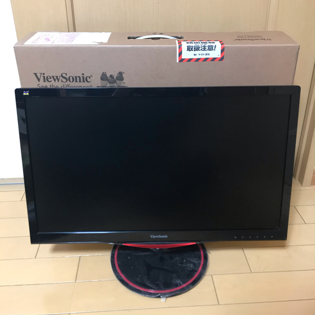 144Hzゲーミングモニタ（ViewSonic VX2458-MHD-7) スマホ/家電/カメラのPC/タブレット(ディスプレイ)の商品写真