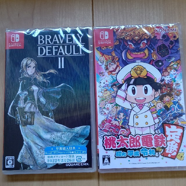 ブレイブリーデフォルト2桃太郎電鉄 Nintendo Switchソフト2本 女性が ...