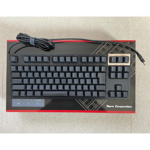 東プレ REALFORCE テンキーレス 静音 墨 R2TLSA-JP3-BK