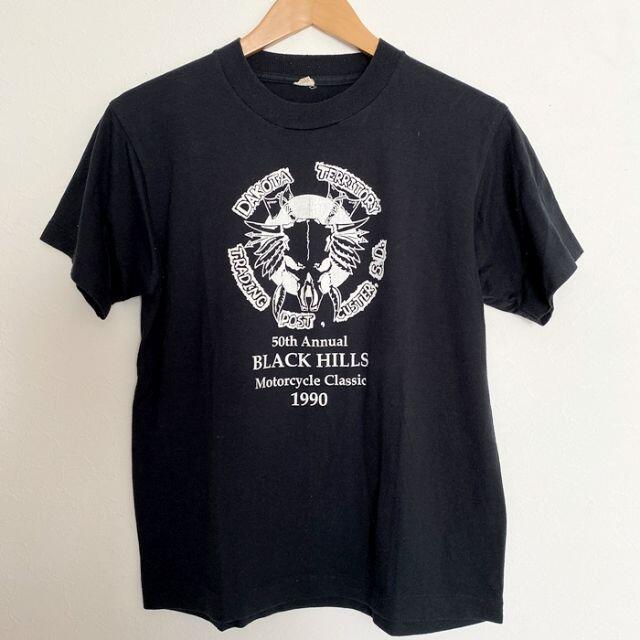 バイカービンテージ 90年 Black Hills Motor Classic Tシャツ