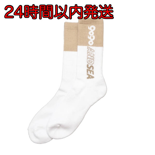 9090 × WIND AND SEA Sox ベージュ メンズのレッグウェア(ソックス)の商品写真