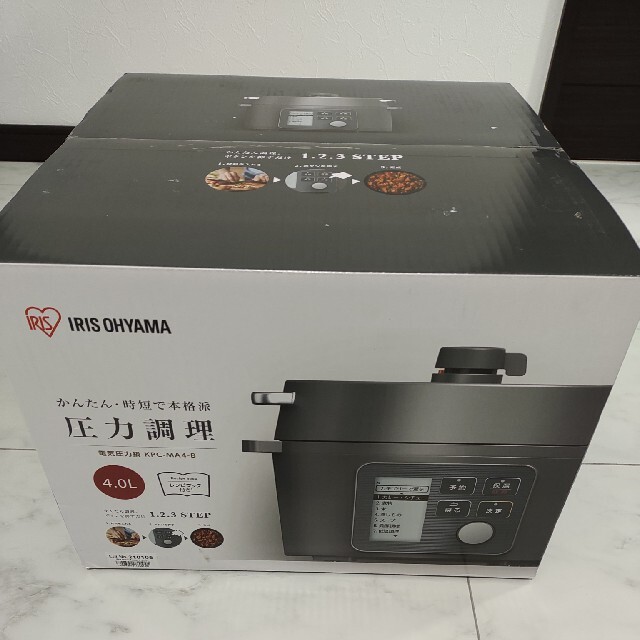 アイリスオーヤマ(アイリスオーヤマ)のアイリスオーヤマIRISOHYAMA KPC-MA4-B 電気圧力鍋（4.0L） スマホ/家電/カメラの調理家電(調理機器)の商品写真