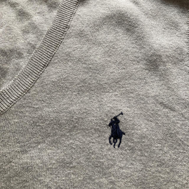 POLO RALPH LAUREN(ポロラルフローレン)のラルフローレン ニットベスト sizeＬ　グレー メンズのトップス(ベスト)の商品写真