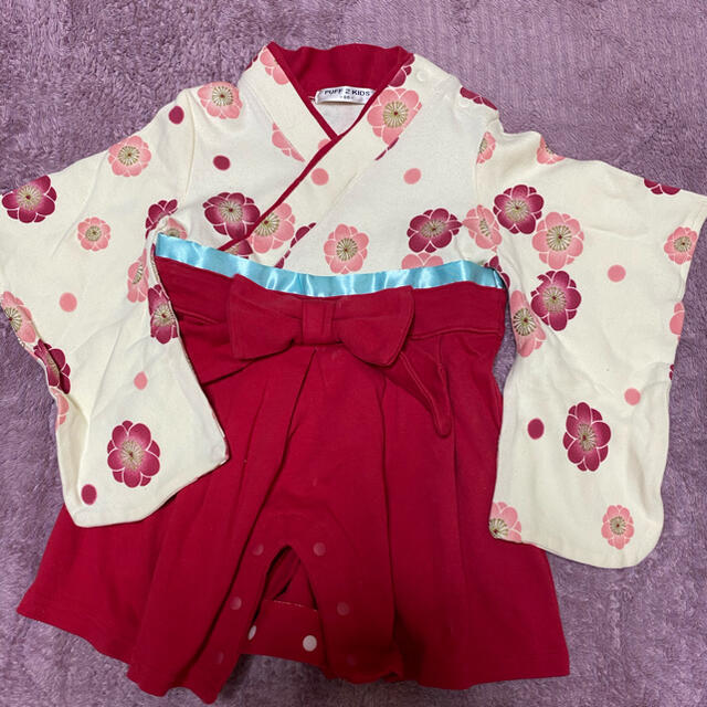 ひなまつり　着物ロンパース キッズ/ベビー/マタニティのベビー服(~85cm)(ロンパース)の商品写真