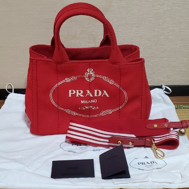 PRADA - 極美品 PRADA カナパ ROSSOの通販 by kzp｜プラダならラクマ