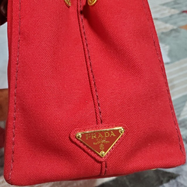 極美品 PRADA カナパ ROSSO