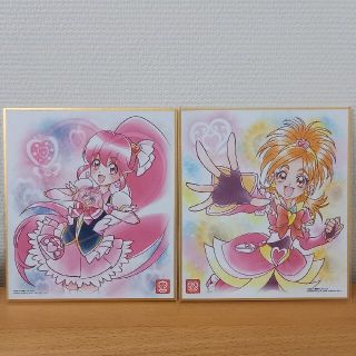 プリキュア色紙アート３　　キュアブルーム　　キュアラブリー(キャラクターグッズ)