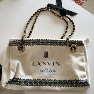 ランバンオンブルー(LANVIN en Bleu)のキャンバスハンドバッグ(ハンドバッグ)