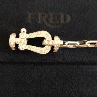 フレッド(FRED)のフレッド　フォース10  純正フルダイヤ　LM 新品仕上げ済み(ブレスレット/バングル)