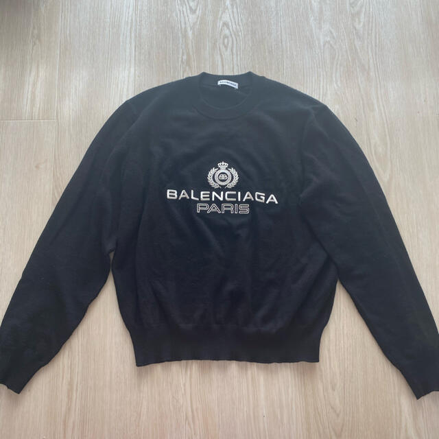 Balenciaga(バレンシアガ)のBALENCIAGA ロゴ刺繍プルオーバーニット レディースのトップス(ニット/セーター)の商品写真