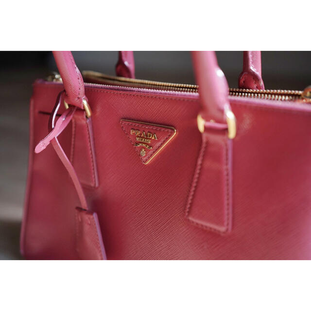 PRADA ハンドバッグ ショルダーバッグピンク 赤