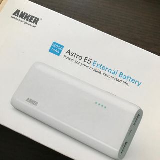 ANKER 16000mAh モバイルバッテリー(バッテリー/充電器)