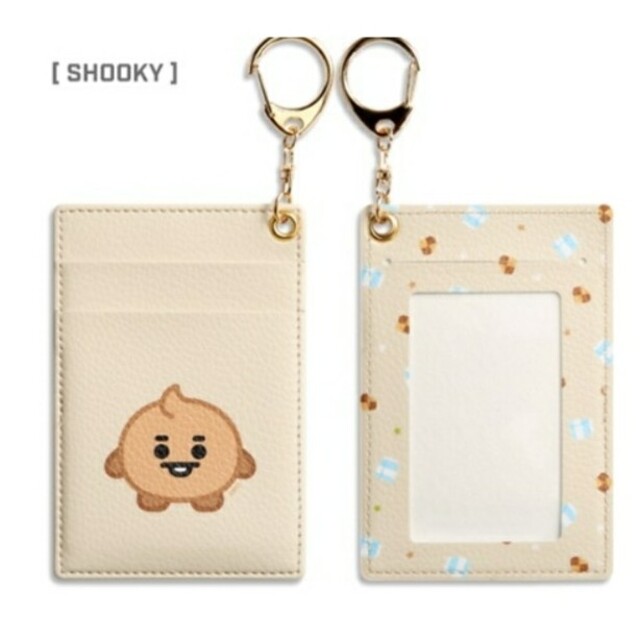 防弾少年団(BTS)(ボウダンショウネンダン)のBT21  パスケースSHOOKY　カードホルダー レディースのファッション小物(パスケース/IDカードホルダー)の商品写真