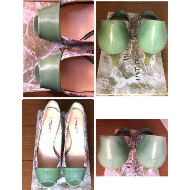 VII XII XXX(セヴントゥエルヴサーティ)のセブントゥエルブサーティ 花柄オープントゥパンプス レディースの靴/シューズ(ハイヒール/パンプス)の商品写真