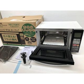 フラットオーブンレンジ 縦開庫内容量18L DFO-G1818　2019年製(電子レンジ)