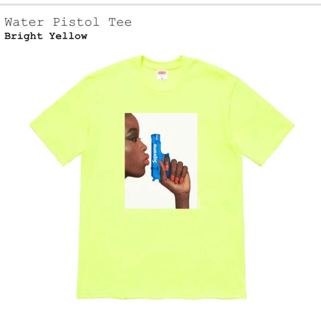 新品 Supreme Water Pistol Tee Yellow Sサイズ