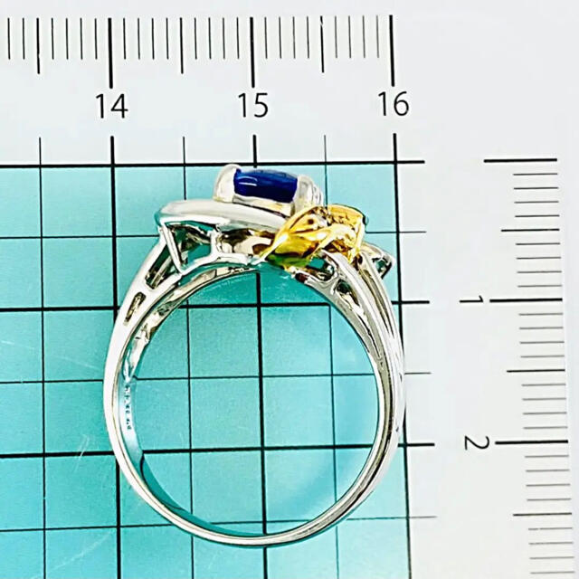 Pt900/K18 タンザ リング TZ1.33 D0.12 レディースのアクセサリー(リング(指輪))の商品写真