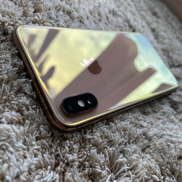 iPhonexs 64GB SIMフリー　GOLD 本体　ガラスコーティング済 2