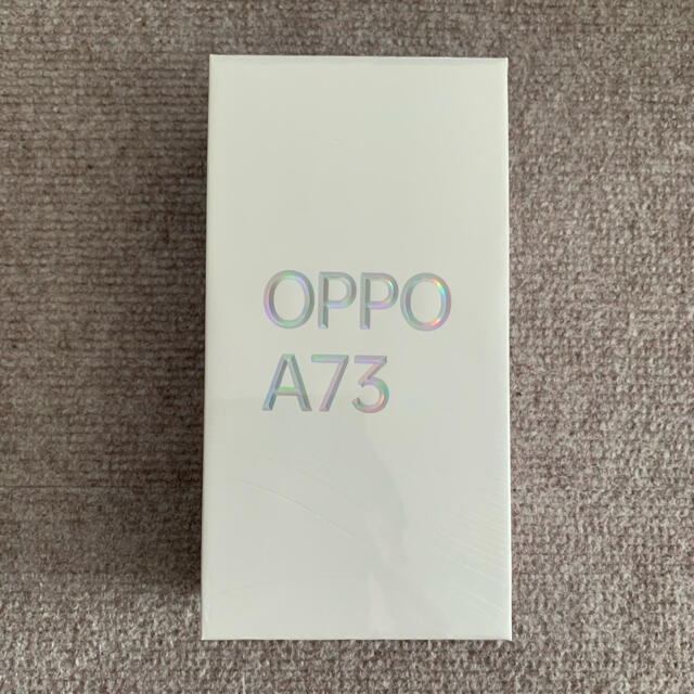 OPPO(オッポ)の☆新品未開封★OPPO A73 オッポ　ネービーブルー スマホ/家電/カメラのスマートフォン/携帯電話(スマートフォン本体)の商品写真