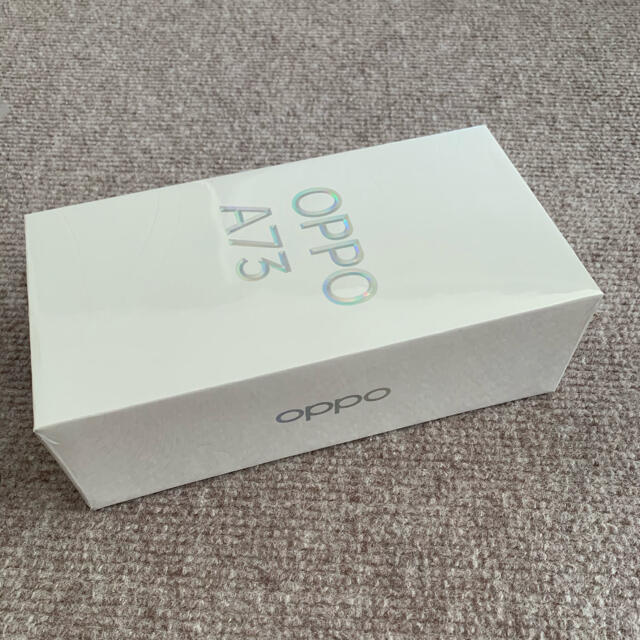 OPPO(オッポ)の☆新品未開封★OPPO A73 オッポ　ネービーブルー スマホ/家電/カメラのスマートフォン/携帯電話(スマートフォン本体)の商品写真