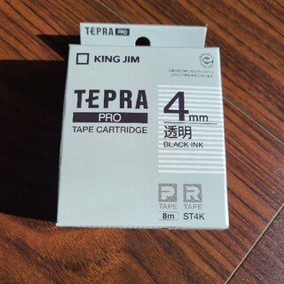 キングジム(キングジム)のTEPRA PRO 4mm 透明(オフィス用品一般)
