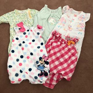 カーターズ(carter's)の夏用ロンパース まとめ売り 女の子 60〜70(ロンパース)