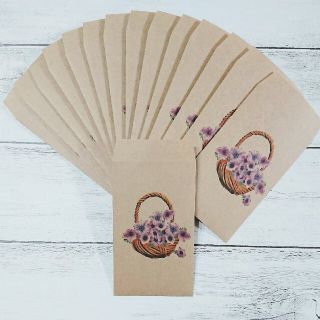 ＊＊お花 ハンドメイド ポチ袋 15枚セット＊＊(カード/レター/ラッピング)