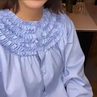 rosymonster mini frill blouse ブラウス 新品未着用(シャツ/ブラウス(長袖/七分))