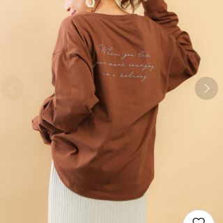 フーズフーチコ(who's who Chico)の【美品】フーズフーチコ　ビックシルエットプリントロンT(Tシャツ(長袖/七分))