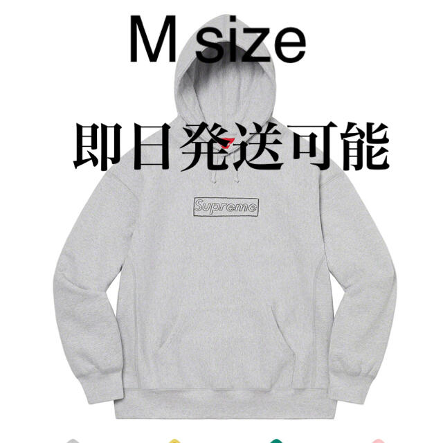 M size］supreme KAWS chalk logo hooded - パーカー