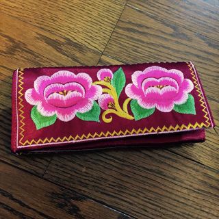 『特価』中国シルク 刺繍財布(財布)