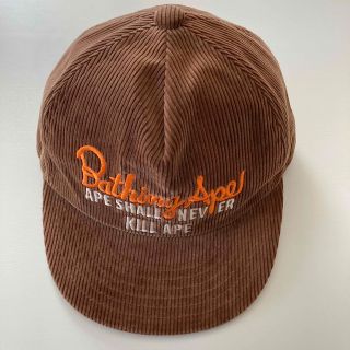 アベイシングエイプ(A BATHING APE)のMILO CHAMPION CODUROY CAP(帽子)