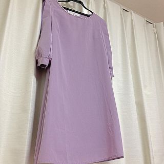 トッコ(tocco)のトッコクローゼットラベンダーパープルワンピースドレス結婚式(ひざ丈ワンピース)