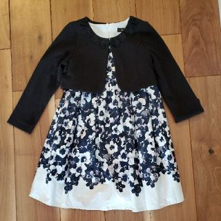 ベベ(BeBe)のBeBe 花柄 ジャケット ワンピース ドレス 110 120美品 フォーマル(ドレス/フォーマル)