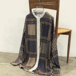 トゥデイフル(TODAYFUL)のTODAYFUL♡Standcollar Paisley Shirts(シャツ/ブラウス(長袖/七分))