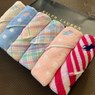 ラルフローレン(Ralph Lauren)のクーポン消化 かわいいデザインたくさん❤️ラルフローレン ガーゼタオルハンカチ(ハンカチ)